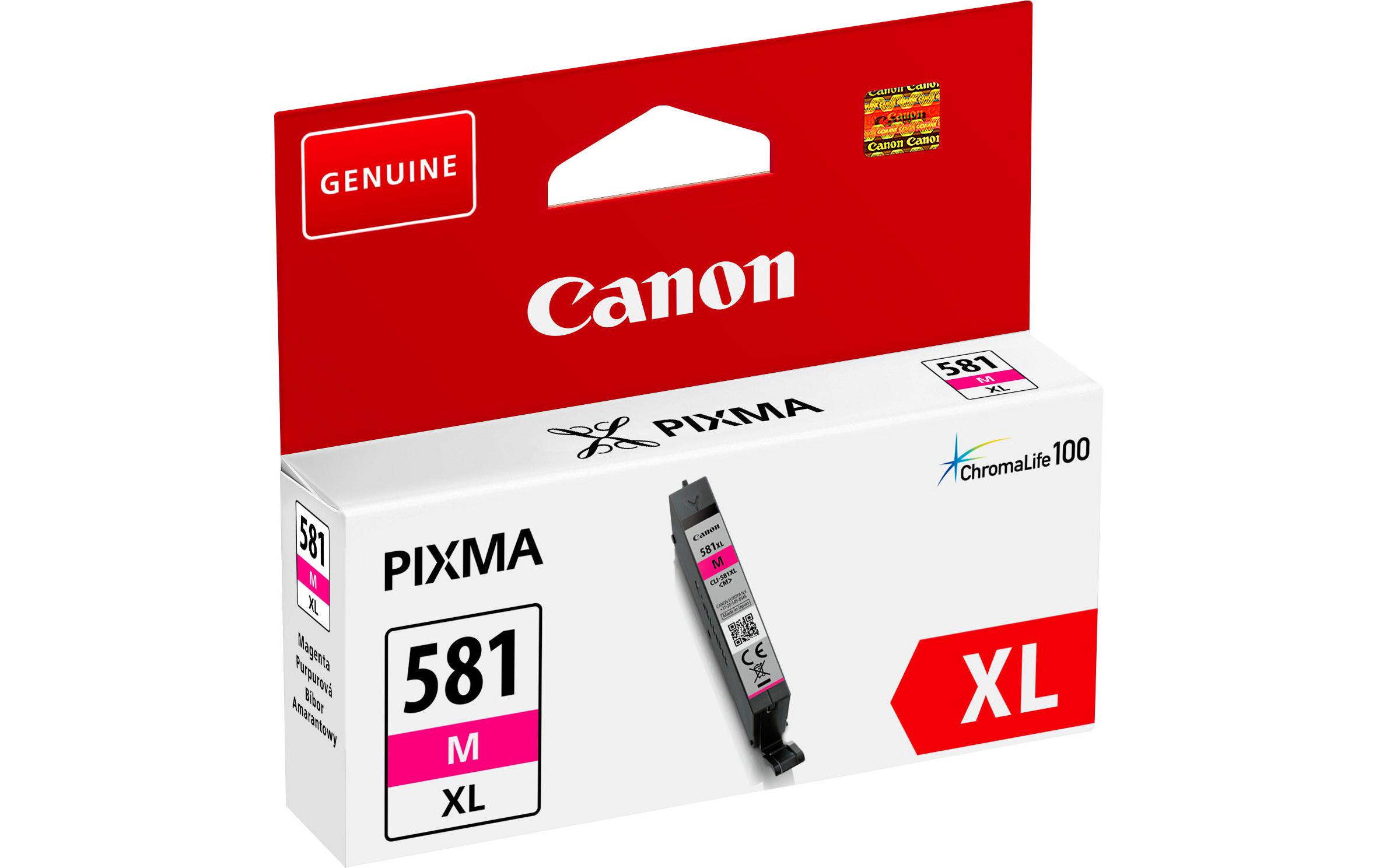 Tintenset CLI-581XLTinte, Black, Cyan, Magenta, Yellow