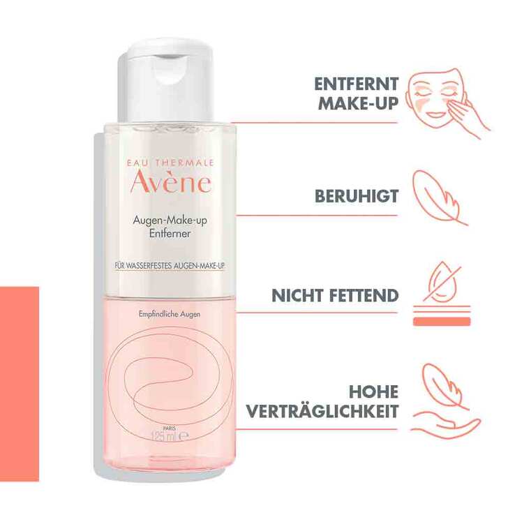 Avene Augen-Make-up Entferner wasserfest flüssig, 125 ml