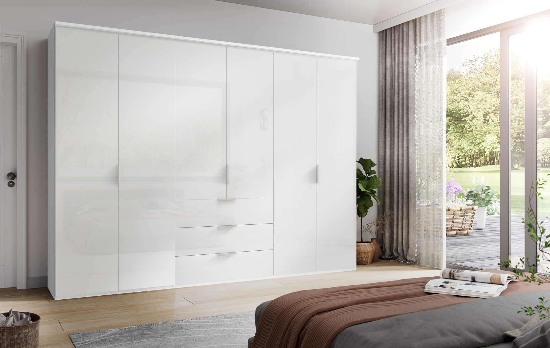 vito Drehtürenschrank DIOSO 301 x 226 cm weiß