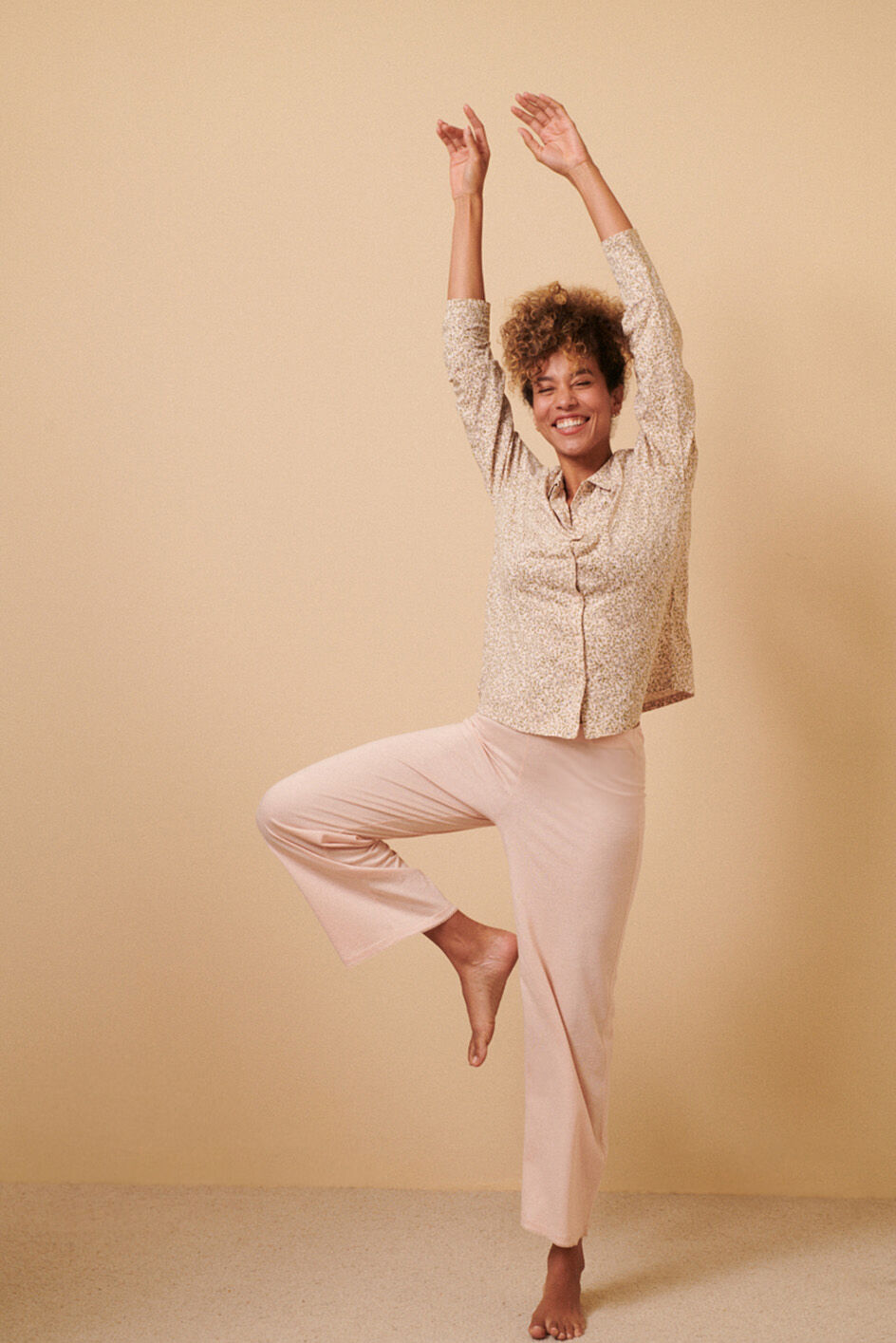 Pantalon - beige poudre