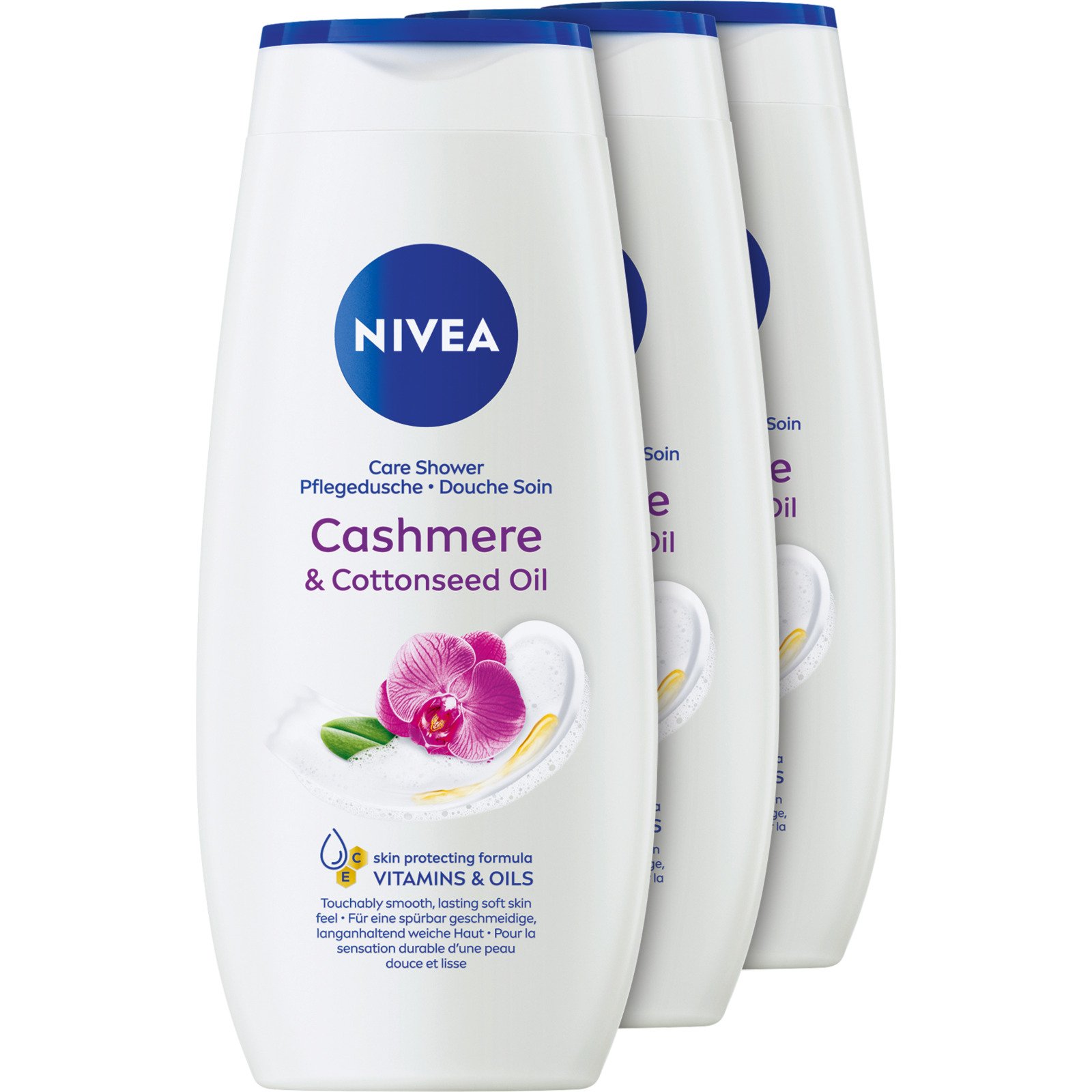 Nivea Pflegedusche Cashmere & Cottonseed Oil 3 x 250 ml