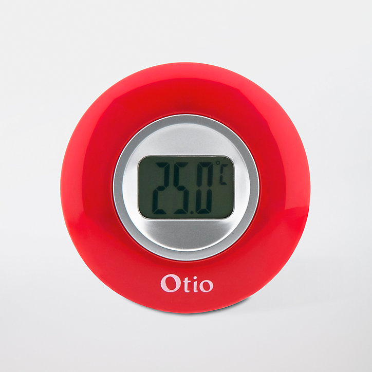 Thermomètre digital intérieur Otio rouge