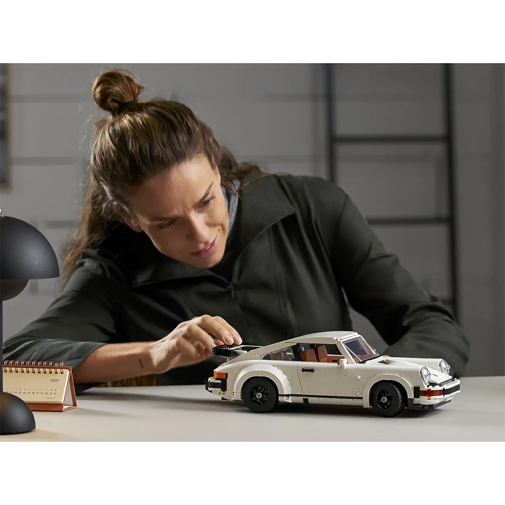 (1458-tlg. Set) Icons Klemmbausteine Race Car Auto Spielzeug Fahrzeug Modell Bausatz (10295) Lizenziert - Porsche 911