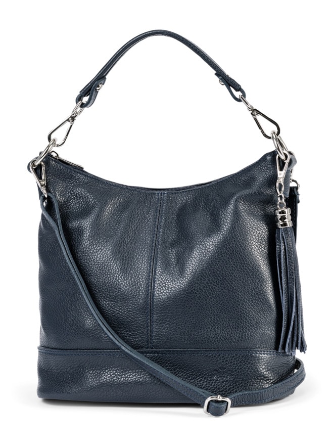 Lederhandtasche Standfest