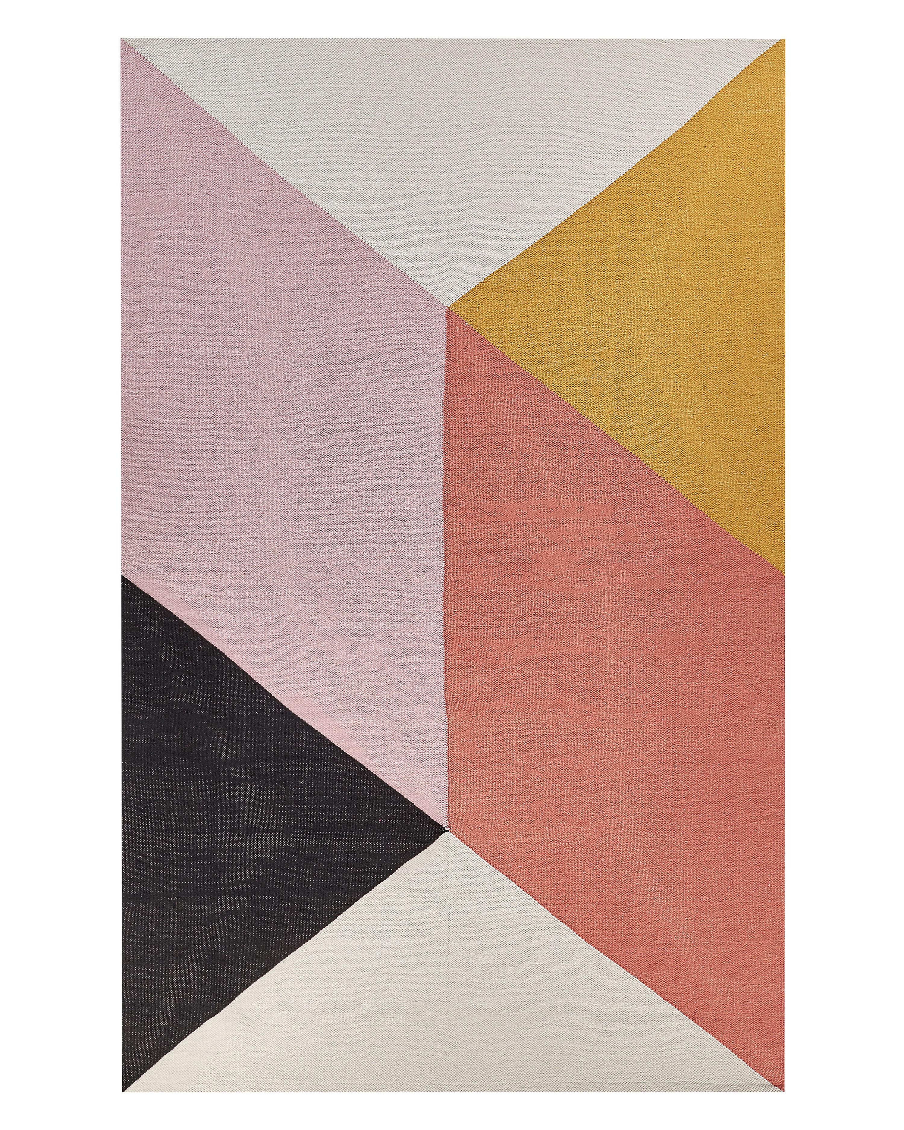 Vloerkleed NIZIP Meerkleurig 140 x 200 cm Katoen