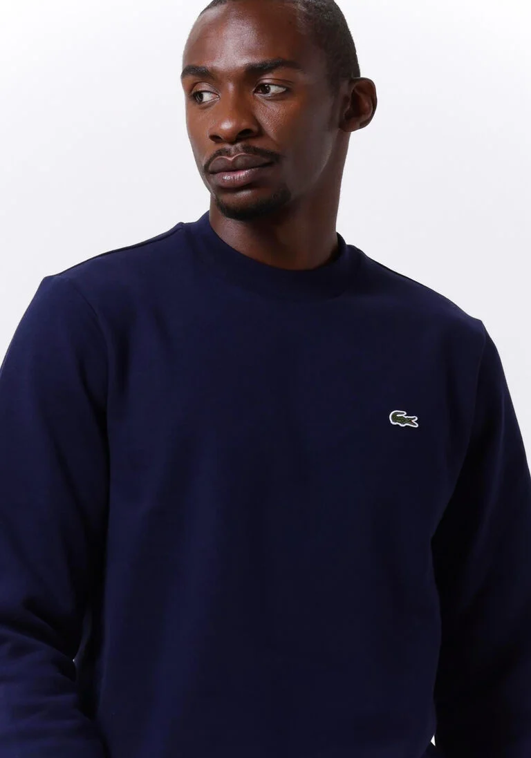 LACOSTE donkerblauwe lacoste trui sh9608 sweatshirt