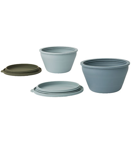 Liewood Schüsseln - Silikon - Faltbar - 2er-Pack - Dale - Blue M