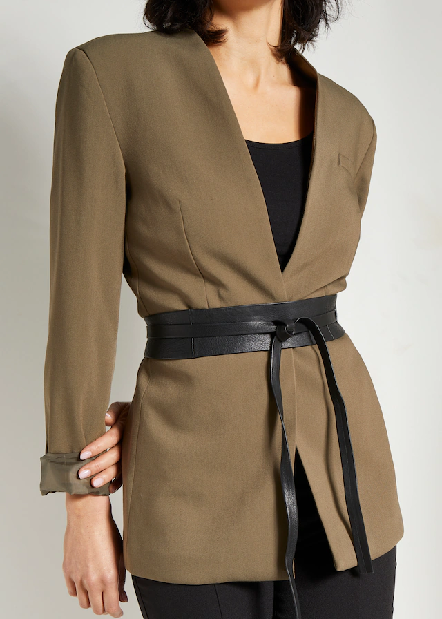 LASCANA Taillengürtel »Bindegürtel«, Ledergürtel, Shape-Effekt, Gürtel für Kleid & Overall, Bauchgürtel