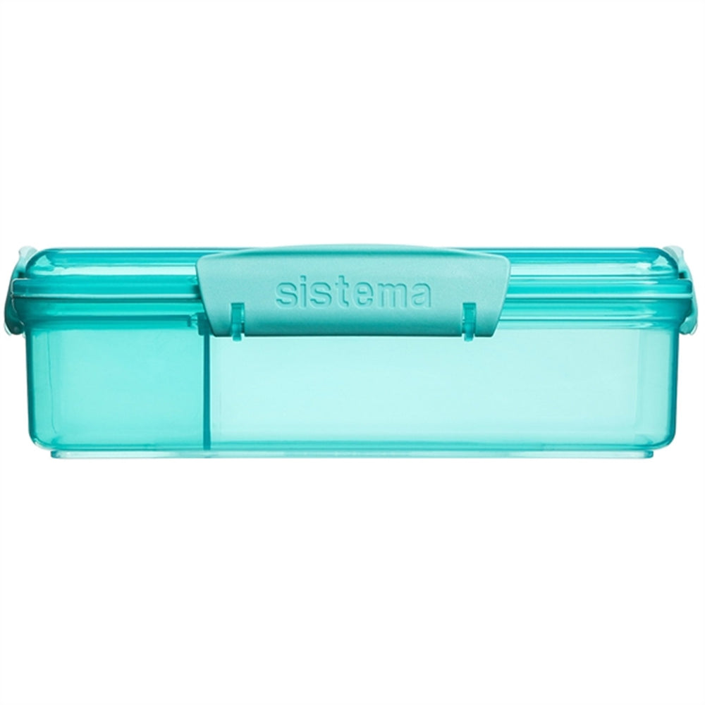 Køb Sistema Snack Attack Duo Madkasse 975 ml Teal