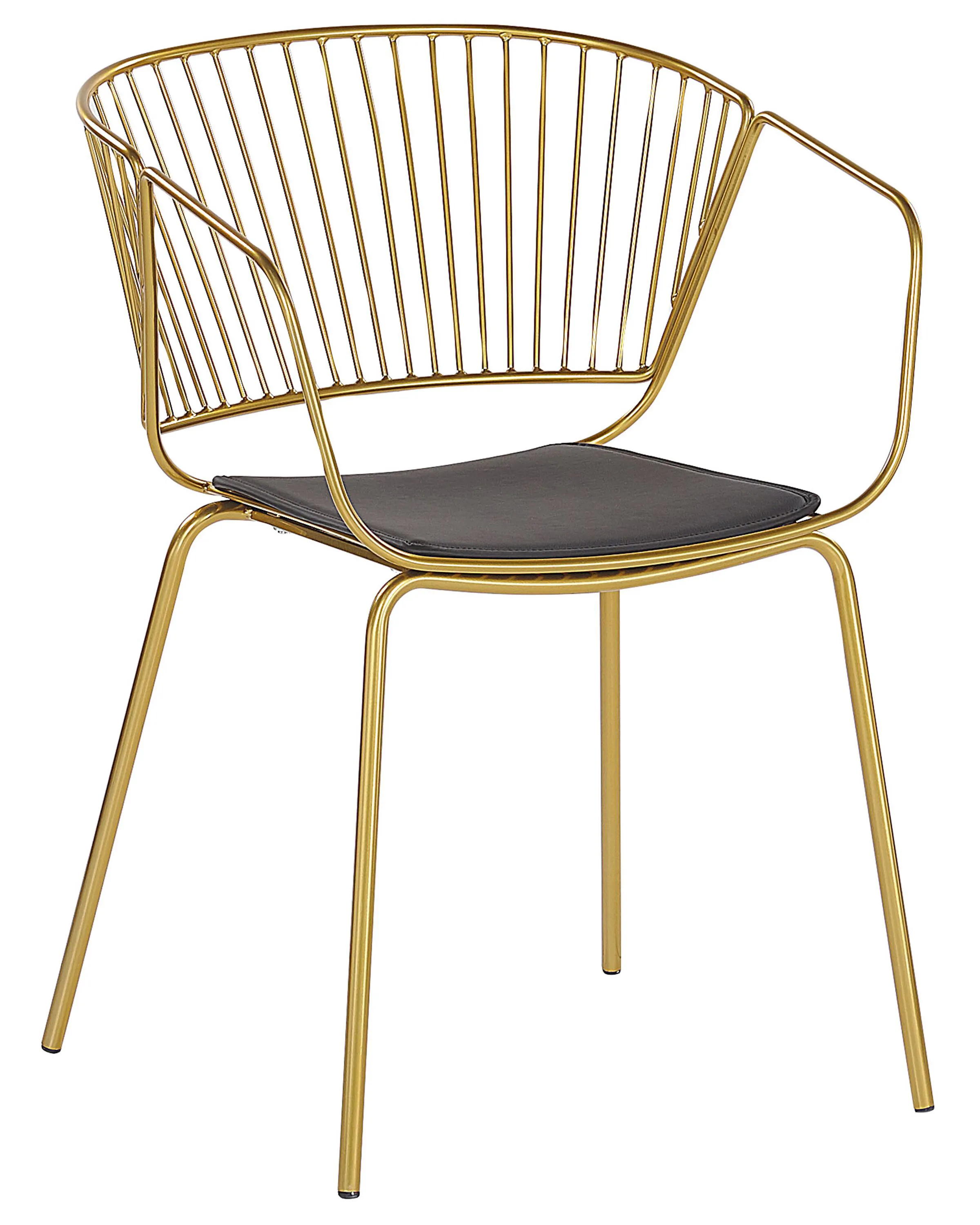 Set van 2 eetkamerstoelen RIGBY Metaal Goud