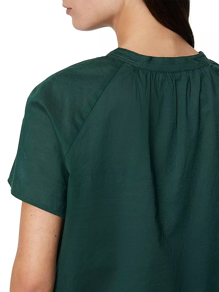 MARC O'POLO Blusenshirt dunkelgrün