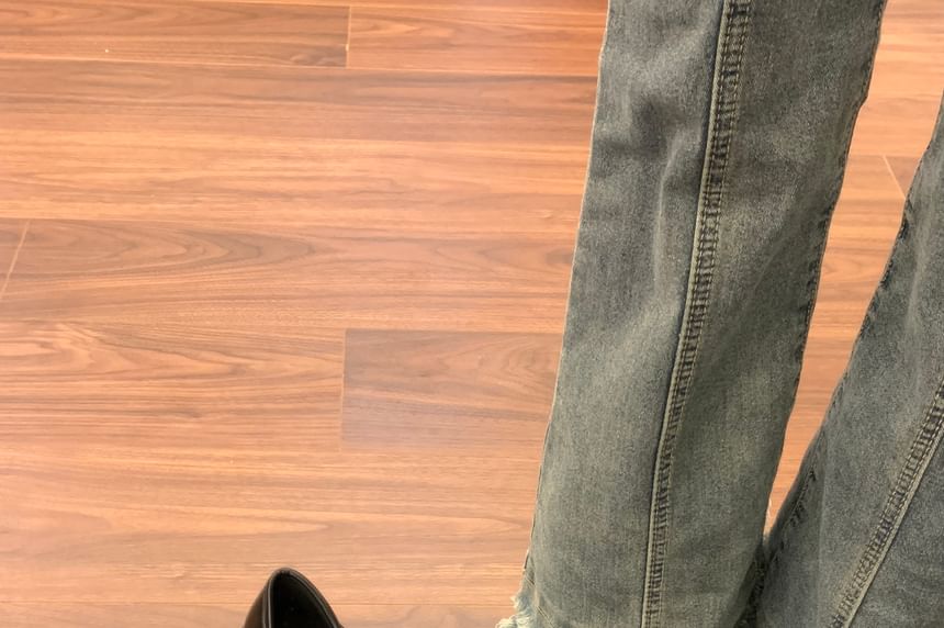DURAC - Kunstleren loafers met plateauzool