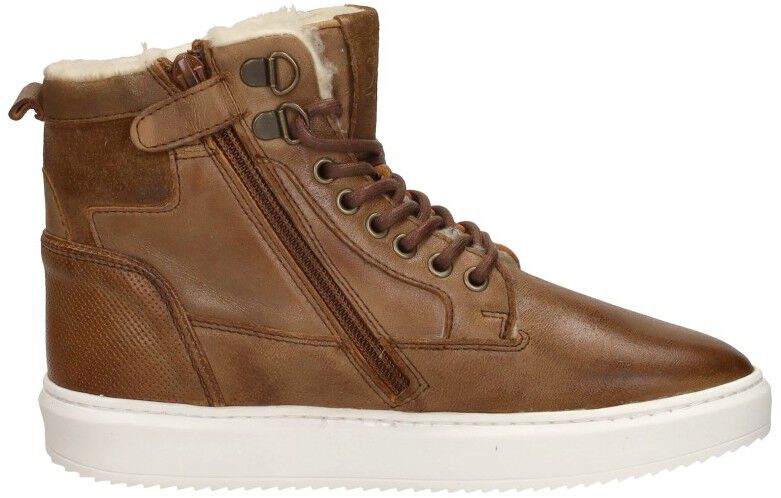 Sub55 Veterschoenen Hoog cognac