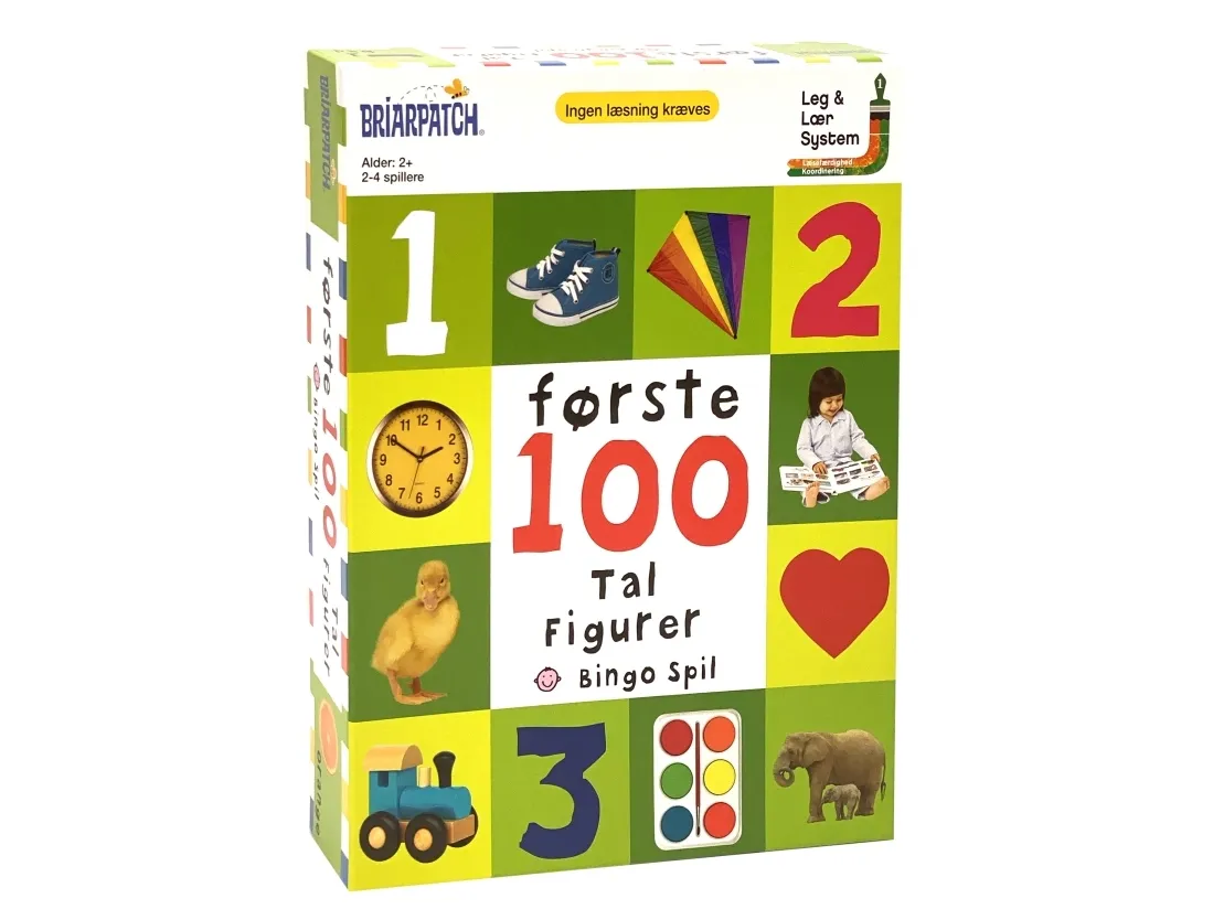 Mine første 100 tal, farver og forme spil (DK)