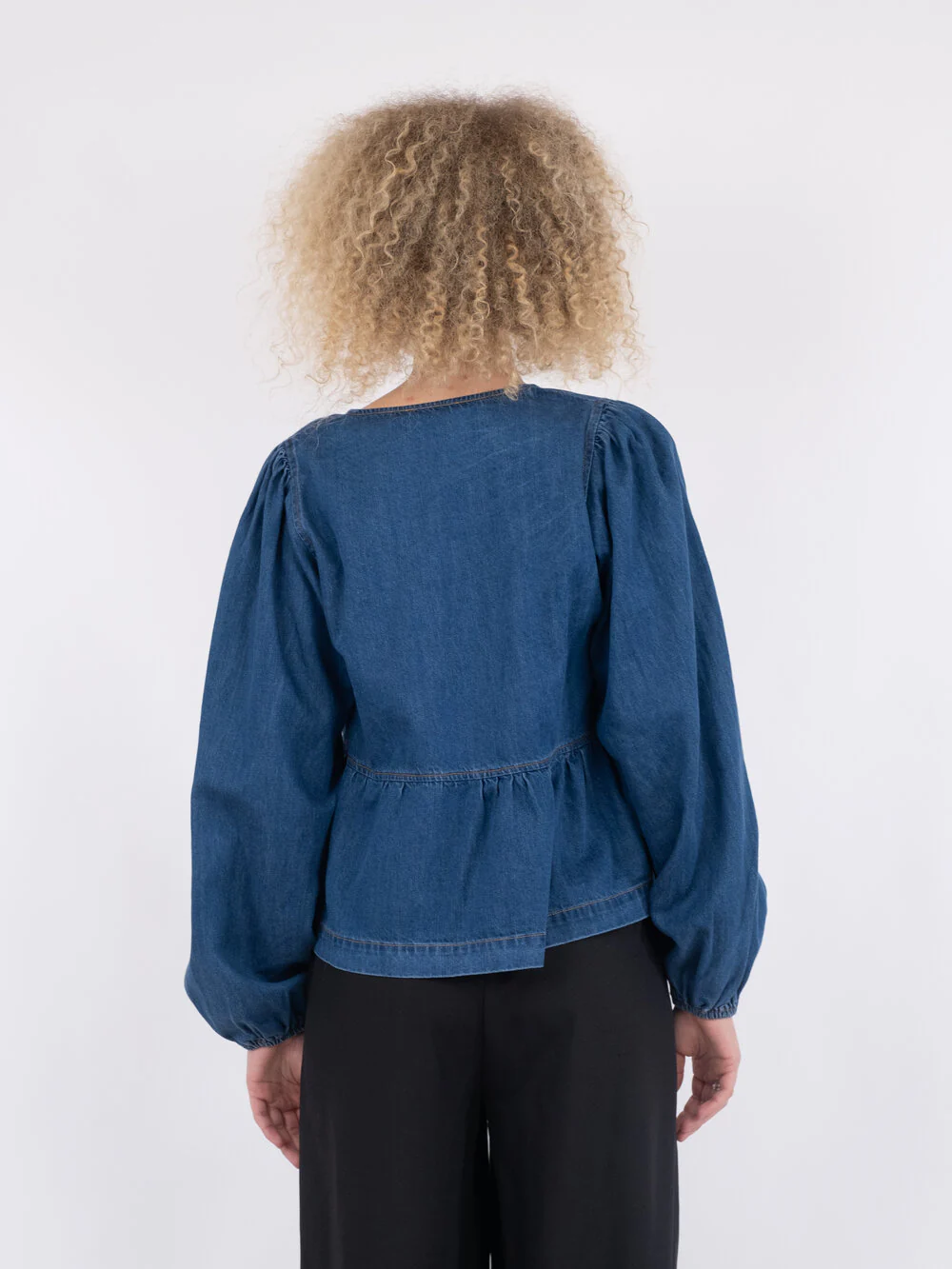 Neo Noir  Esmée D bluse - Vintage Blue