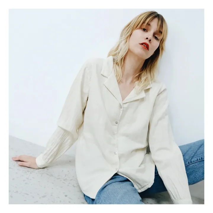 Poudre Organic Chemisier Datte Coton Bio - Collection Femme  | Crème