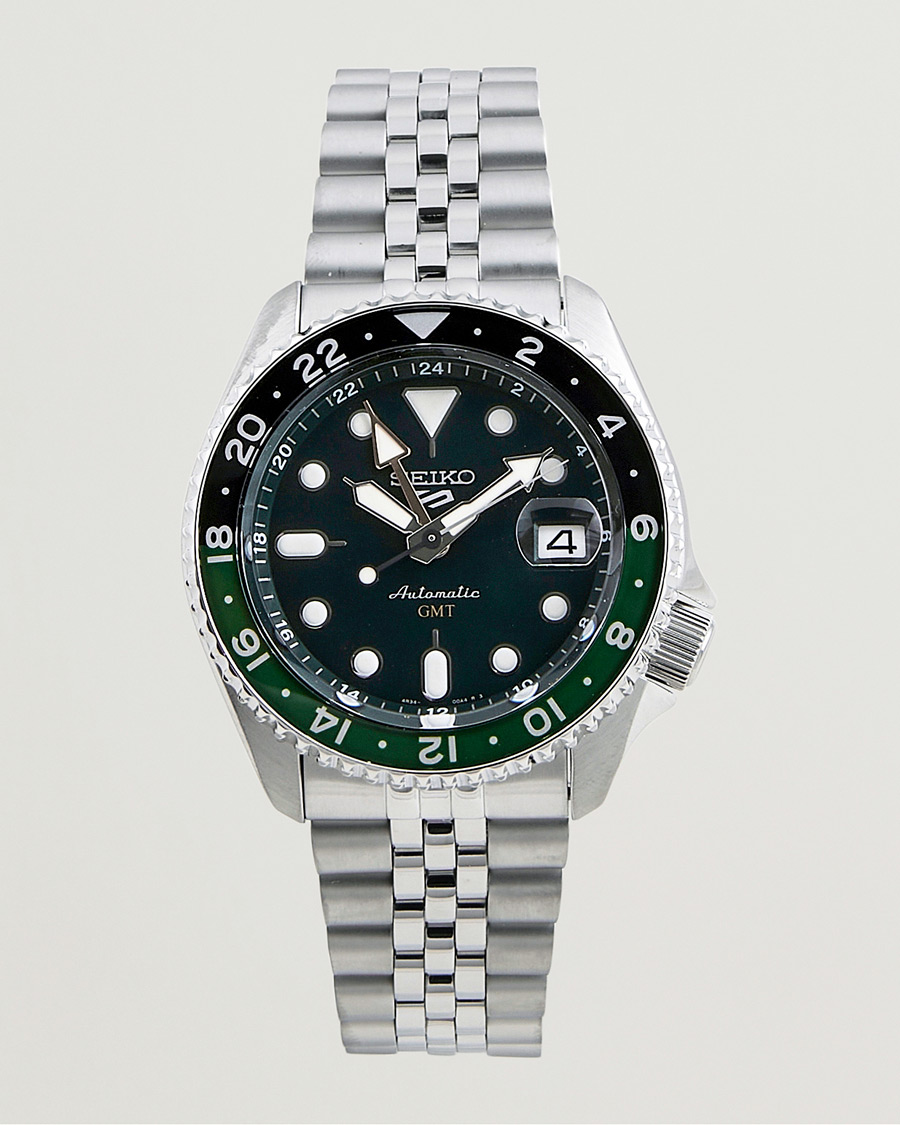 Seiko 5 Sports Automatic GMT Diver Steel 42mm Green Dial