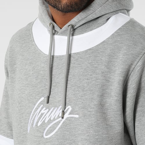 Sweat Capuche Hockey Gris Chiné