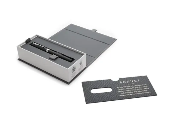 Parker 1931523, Kuglepen, Sort, Sølv, Sort, Lak, Palladium, Fin, Kasse