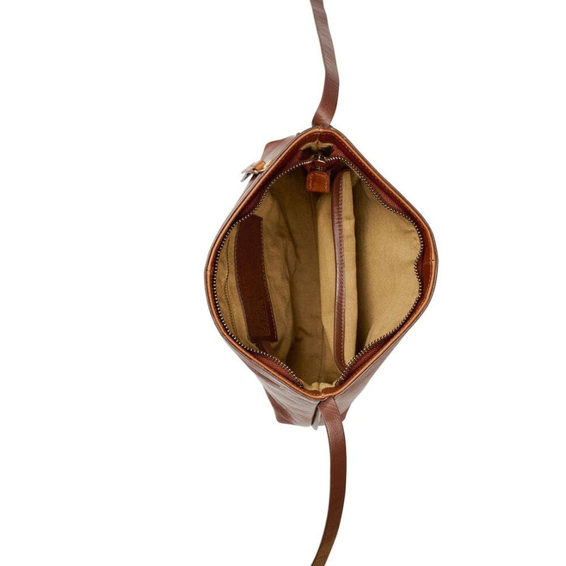 Burkely Fine Florence Crossbody Zip Bag Chestnut