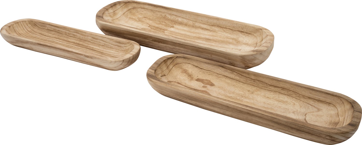Intratuin decoratieschaal Nias bruin 72 x 22,5 x 7,5 cm