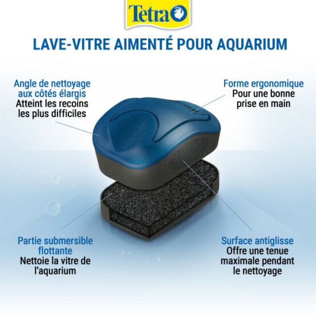 Lave-vitre aimanté Tetra Magnet Cleaner pour aquarium