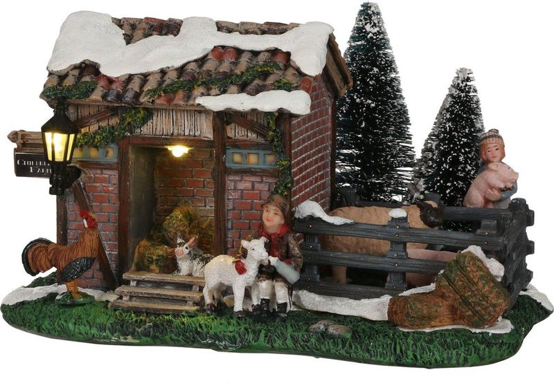 Luville - Child Farm Ville - Kerstversiering - Multicolor - Hout