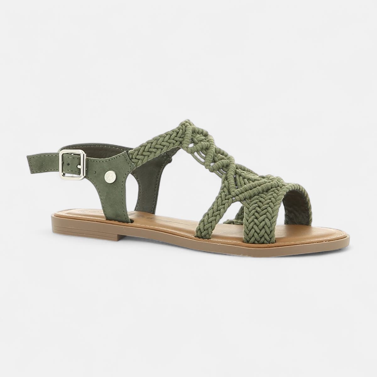 Nu-pieds Femme kaki