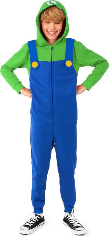 OppoSuits Onesie Luigi Blauw/Groen