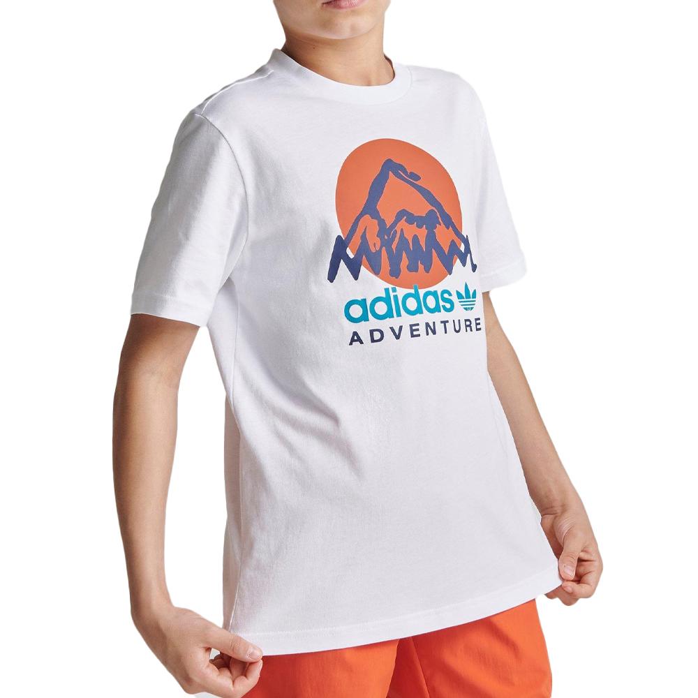 Adidas T-shirt Blanc Garçon Adidas IC5385