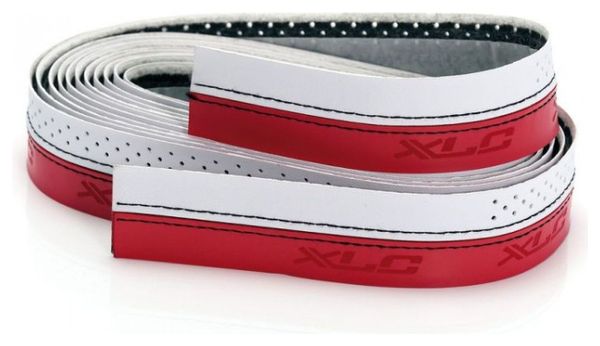 XLC RUBAN DE GUIDON AVEC COUTURES Blanc/Rouge