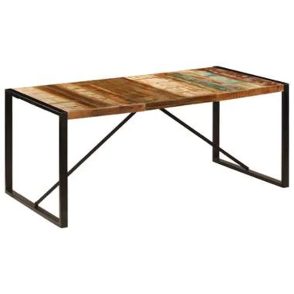 vidaXL - Eettafel - Multikleur - Hout - 180 x 90 x 75 cm