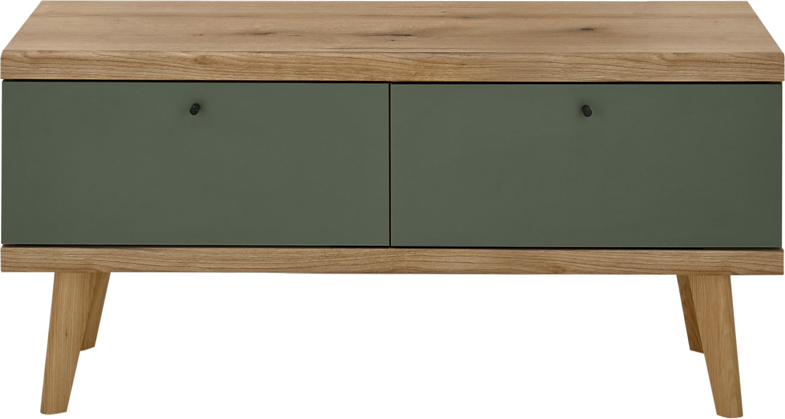 INOSIGN Lowboard »MAVAS« in moderner Trendfarbe, Griffe aus Metall (Schwarz), Breite 107 cm
