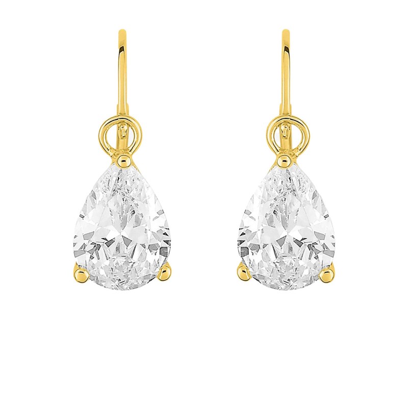 Boucles d'oreilles femme - Oxyde de zirconium - Or 18 Carats