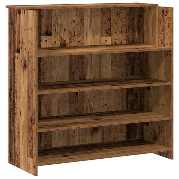 vidaXL Resepsjonspult gammelt tre 180x50x103,5 cm konstruert tre