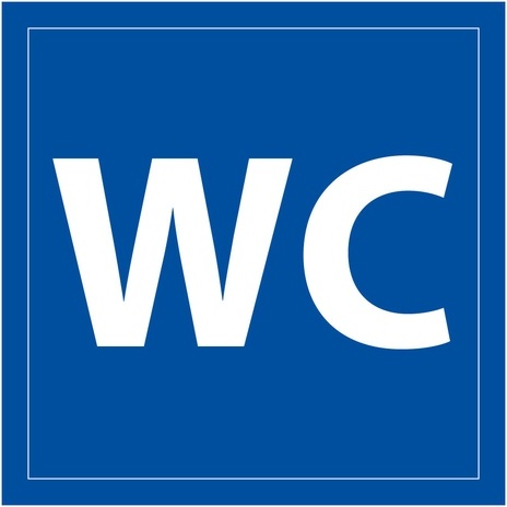 Panneau d'information WC - signalétique toilettes