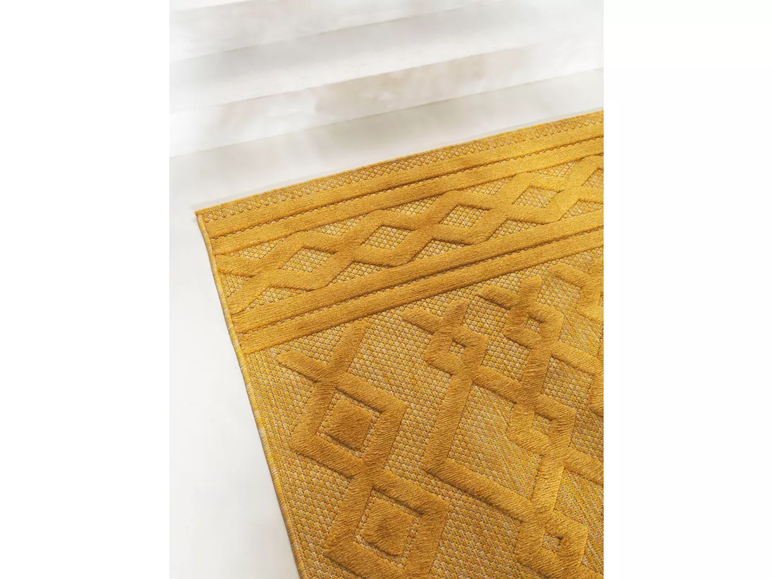 Tapis d'extérieur & intérieur Bonte Jaune 80x150 cm
