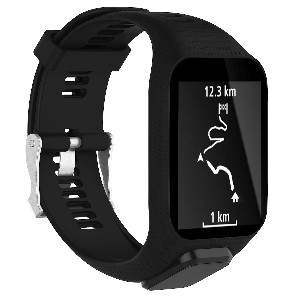 Silikonklokkerem for TomTom Smartwatch Sort