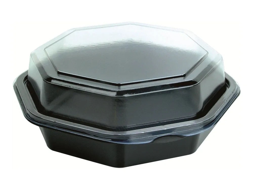 Duni - Madopbevaringsbeholder - 400 ml - engangs - sort (pakke med 405)
