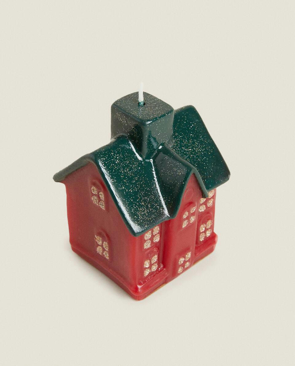 VELA DECORATIVA DE CASA DE NATAL