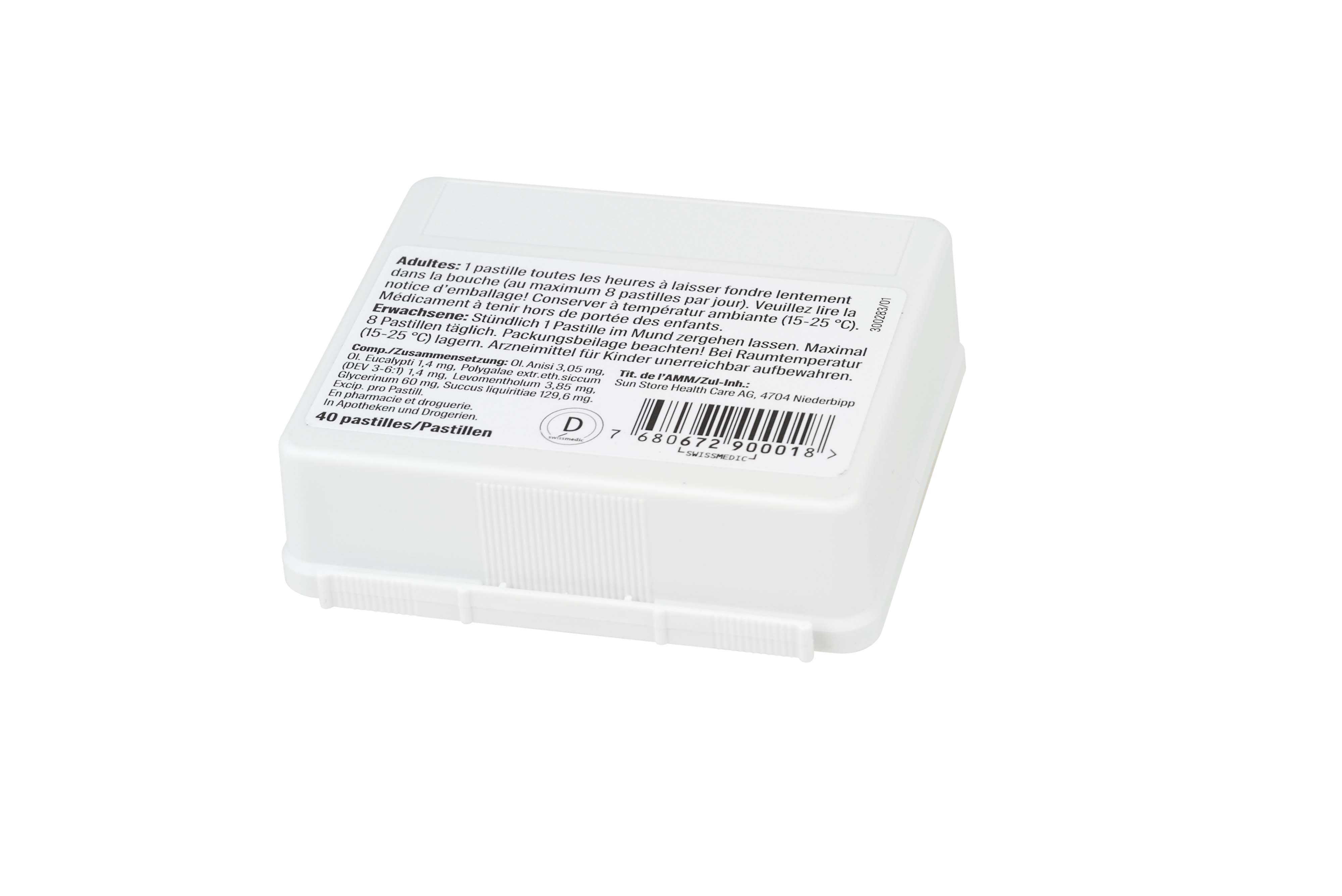 Sun Store Bronchialpastillen<br>40 Stück, Dose, Pastille