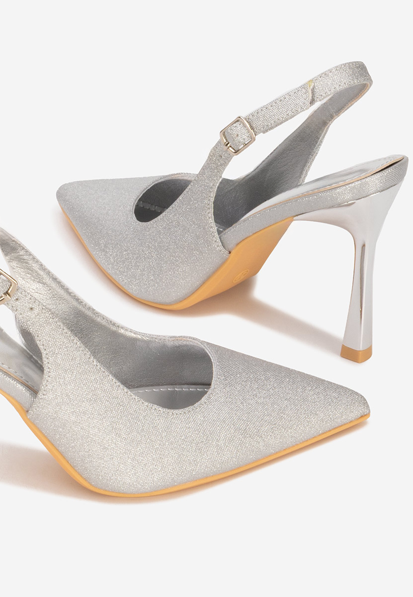 Chaussures slingback argent Edinea