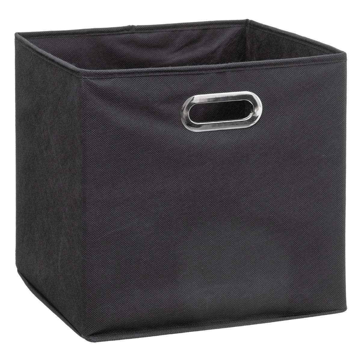 BOITE DE RANGEMENT 31X31CM GRIS ANTHRACITE