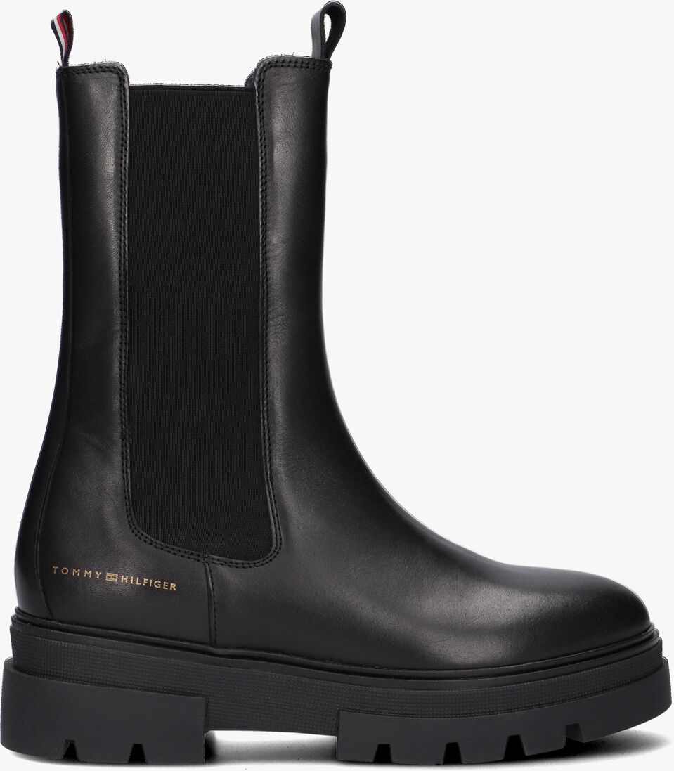 TOMMY HILFIGER zwarte tommy hilfiger chelsea boots monochromatic chelsea boot