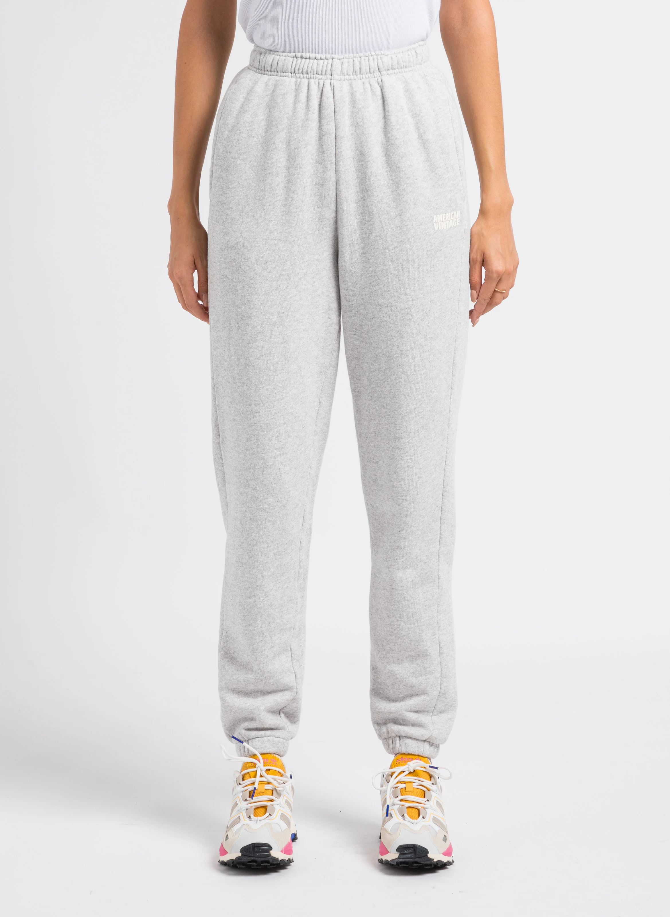KODYTOWN - Jogging taille haute en coton | Gris