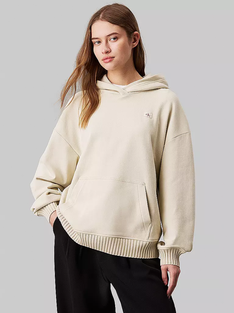 CALVIN KLEIN JEANS Kapuzensweater - Hoodie beige