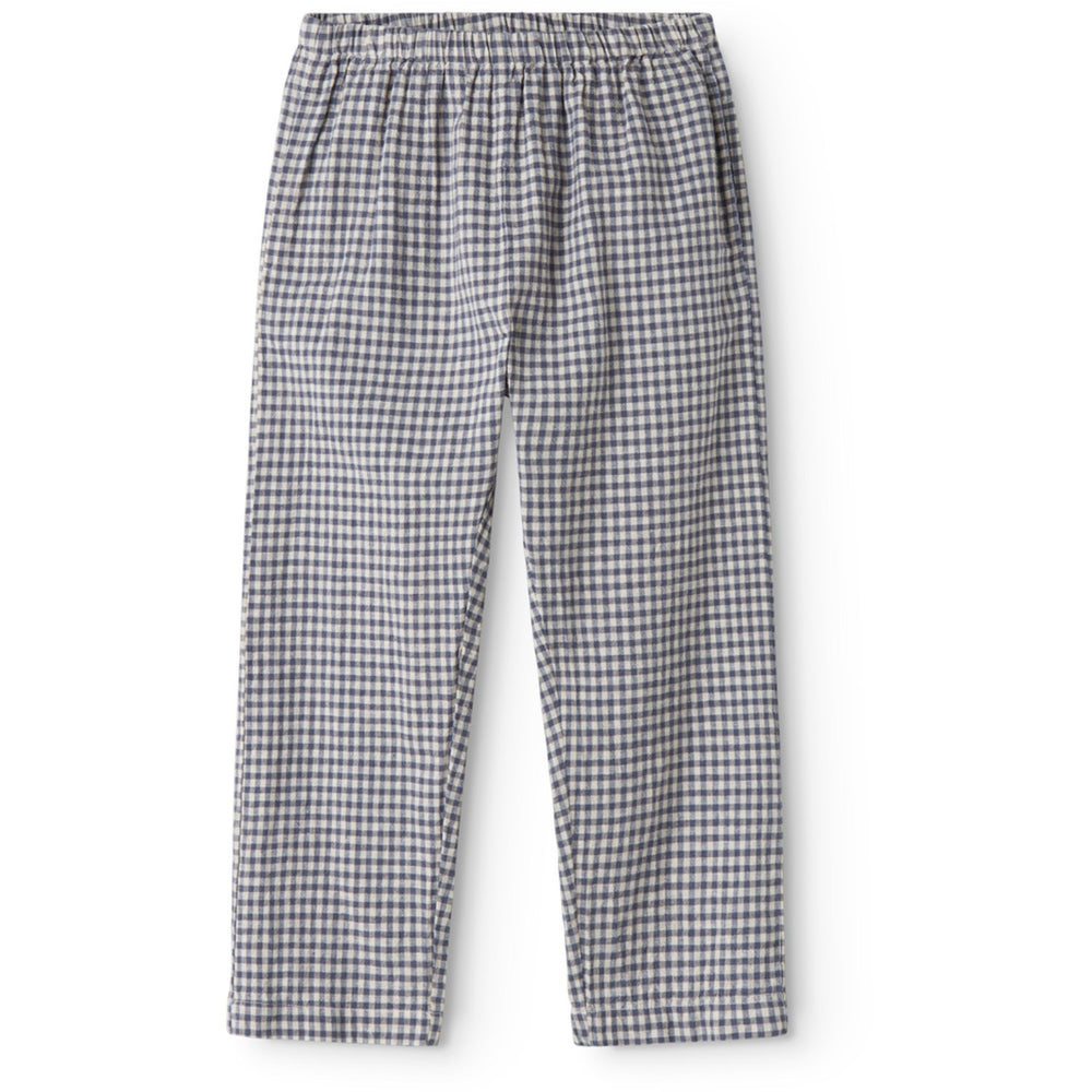 Køb MarMar Cotton Linen Marine Check Panto Bukser