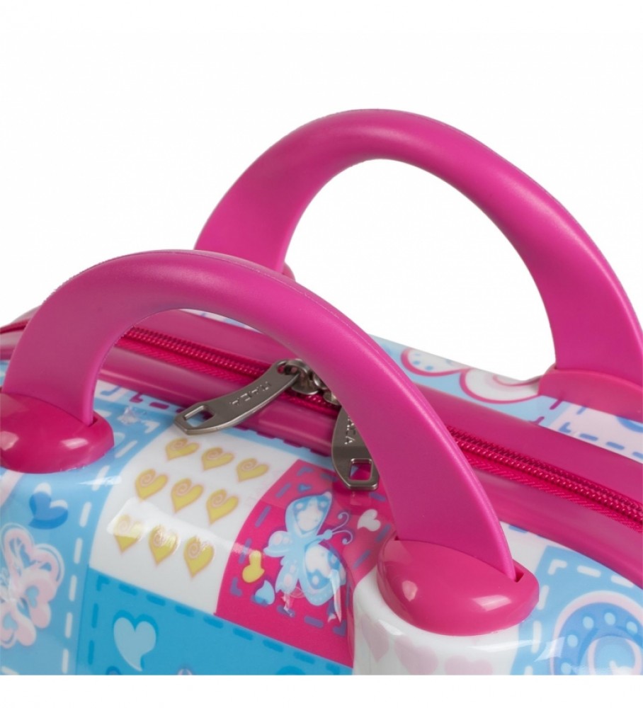 Nécessaire de viagem grande infantil/adolescente ITACA 702335 Azul, Fúcsia