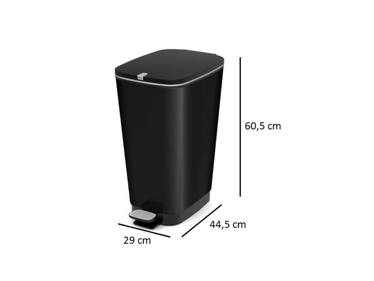 Kis Chic Bin 50 liter pedaalemmer - Black