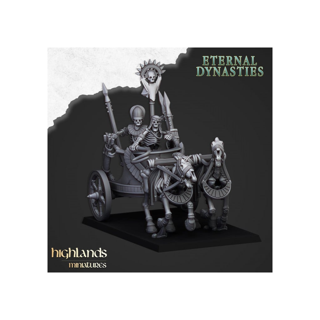 Highlands Miniatures - Eternal Dynasties - Ancient Skeletal Chariots